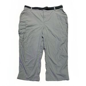 LL Bean Womens Capri Pants Womens L/reg Hiking Performance Stretch Nylon EUC